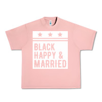 Salmon black happy & married funny wedding gifts Urban Heavy Tee - linhVisuals