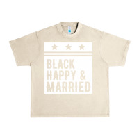 Sandshell black happy & married funny wedding gifts Urban Heavy Tee - linhVisuals
