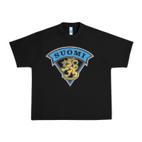 Black faded style suomi finland lion design Urban Heavy Tee - linhVisuals