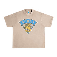 French Oak faded style suomi finland lion design Urban Heavy Tee - linhVisuals