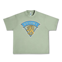 Oil Green faded style suomi finland lion design Urban Heavy Tee - linhVisuals
