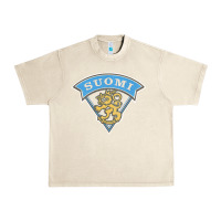 Sandshell faded style suomi finland lion design Urban Heavy Tee - linhVisuals
