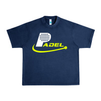 Navy padel Urban Heavy Tee - linhVisuals
