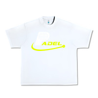White padel Urban Heavy Tee - linhVisuals
