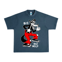 Midnight Navy big bad wolf Urban Heavy Tee - linhVisuals