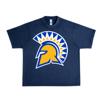 Navy The San Jose Spartans Urban Heavy Tee - linhVisuals