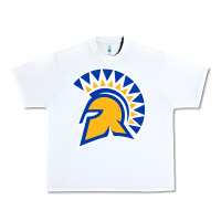 White The San Jose Spartans Urban Heavy Tee - linhVisuals