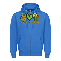 True Royal peace love cactus Zipper Hoodie - Jasminsmagicworld
