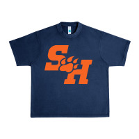 Navy The SHSU Athletics Urban Heavy Tee - linhVisuals