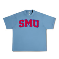 Pebble Blue The SMU Athletics wordmark Urban Heavy Tee - linhVisuals