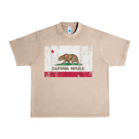French Oak california flag womens mens heavy distressed vintage gift t shirt Urban Heavy Tee - linhVisuals