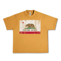 Peanut Butter california flag womens mens heavy distressed vintage gift t shirt Urban Heavy Tee - linhVisuals