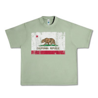 Oil Green california flag womens mens heavy distressed vintage gift t shirt Urban Heavy Tee - linhVisuals