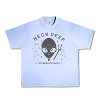 Grape Ice neck deep clässic Urban Heavy Tee - linhVisuals