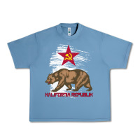 Pebble Blue california republic communist kalifornia t shirt Urban Heavy Tee - linhVisuals