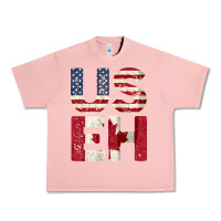 Salmon canada us eh american canadian flag vintage america colors patriotic g Urban Heavy Tee - linhVisuals
