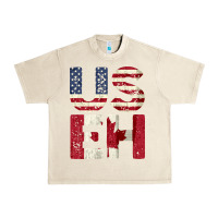 Sandshell canada us eh american canadian flag vintage america colors patriotic g Urban Heavy Tee - linhVisuals