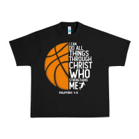 Black christian basketball i can do all things through christ philippians 41 Urban Heavy Tee - linhVisuals