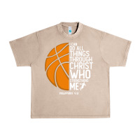 Christian Basketball I Can Do All Things Through Christ Philippians 41 Urban Heavy Tee | Teevron