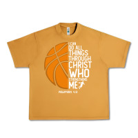 Peanut Butter christian basketball i can do all things through christ philippians 41 Urban Heavy Tee - linhVisuals