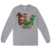 Heather Grey Elf Squad Long Sleeve Tee - CowhideDigitalArt