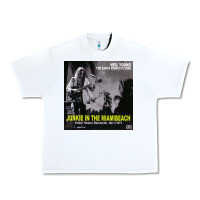White Neil Young Urban Heavy Tee - linhVisuals