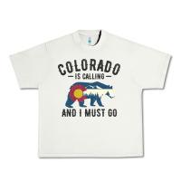 Pistachio colorado is calling and i must go state flag with wild bear Urban Heavy Tee - linhVisuals