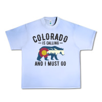 Grape Ice colorado is calling and i must go state flag with wild bear Urban Heavy Tee - linhVisuals