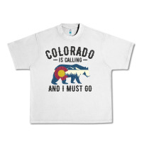 Colorado Is Calling And I Must Go State Flag With Wild Bear Urban Heavy Tee | Teevron