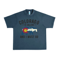 Midnight Navy colorado is calling and i must go state flag with wild bear Urban Heavy Tee - linhVisuals