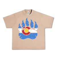 Burro colorado state flag bear paw print pocket place Urban Heavy Tee - linhVisuals