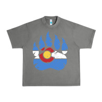 Tornado colorado state flag bear paw print pocket place Urban Heavy Tee - linhVisuals
