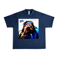 Navy buju banton reggae Urban Heavy Tee - linhVisuals