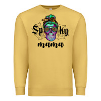 Antique Gold spooky mama skull Premium Sweatshirt - RanaPortraitStore