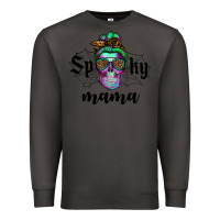 Smoke spooky mama skull Premium Sweatshirt - RanaPortraitStore