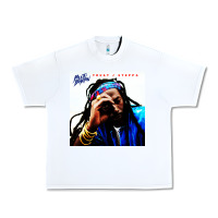 White buju banton reggae Urban Heavy Tee - linhVisuals