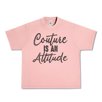 Salmon couture is an attitude inspirational fashion quote cute lettering text Urban Heavy Tee - linhVisuals