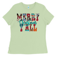 Matcha merry christmas y'all Ladies Tee - CowhideDigitalArt