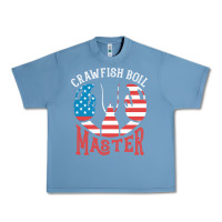 Pebble Blue crawfish boil master american  flag us big red lobster design Urban Heavy Tee - linhVisuals