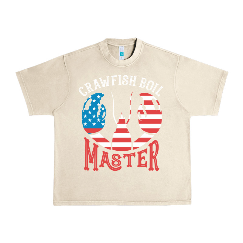 Crawfish Boil Master American  Flag Us Big Red Lobster Design Urban Heavy Tee by linhVisuals | Teevron