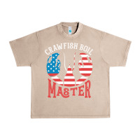 French Oak crawfish boil master american  flag us big red lobster design Urban Heavy Tee - linhVisuals