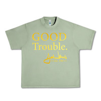 Oil Green good trouble john lewis signature Urban Heavy Tee - linhVisuals
