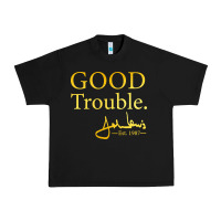 Black good trouble john lewis signature Urban Heavy Tee - linhVisuals
