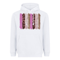 White pink glitter leopard brushstroke background Heavyweight Hoodie - RanaPortraitStore