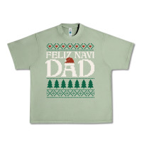 Oil Green feliz navi dad ugly christmas sweater funny spanish xmas pun gift for Urban Heavy Tee - linhVisuals