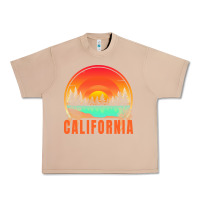 California T  Shirt California Sunset Vintage Trees Scenery T  Shirt Urban Heavy Tee | Teevron