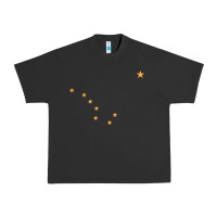Pigment Black flag of alaska Urban Heavy Tee - linhVisuals
