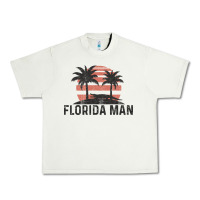 Pistachio florida man state funny meme vintage palm trees and sunset retro sun Urban Heavy Tee - linhVisuals