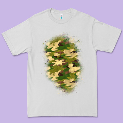 Camouflage Patch 1 Premium Tee Designed By Bundleandbundleshop