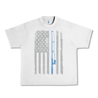 Lunar Rock fishing american flag vintage fishing rod patriotic 4ht of july gift f Urban Heavy Tee - linhVisuals